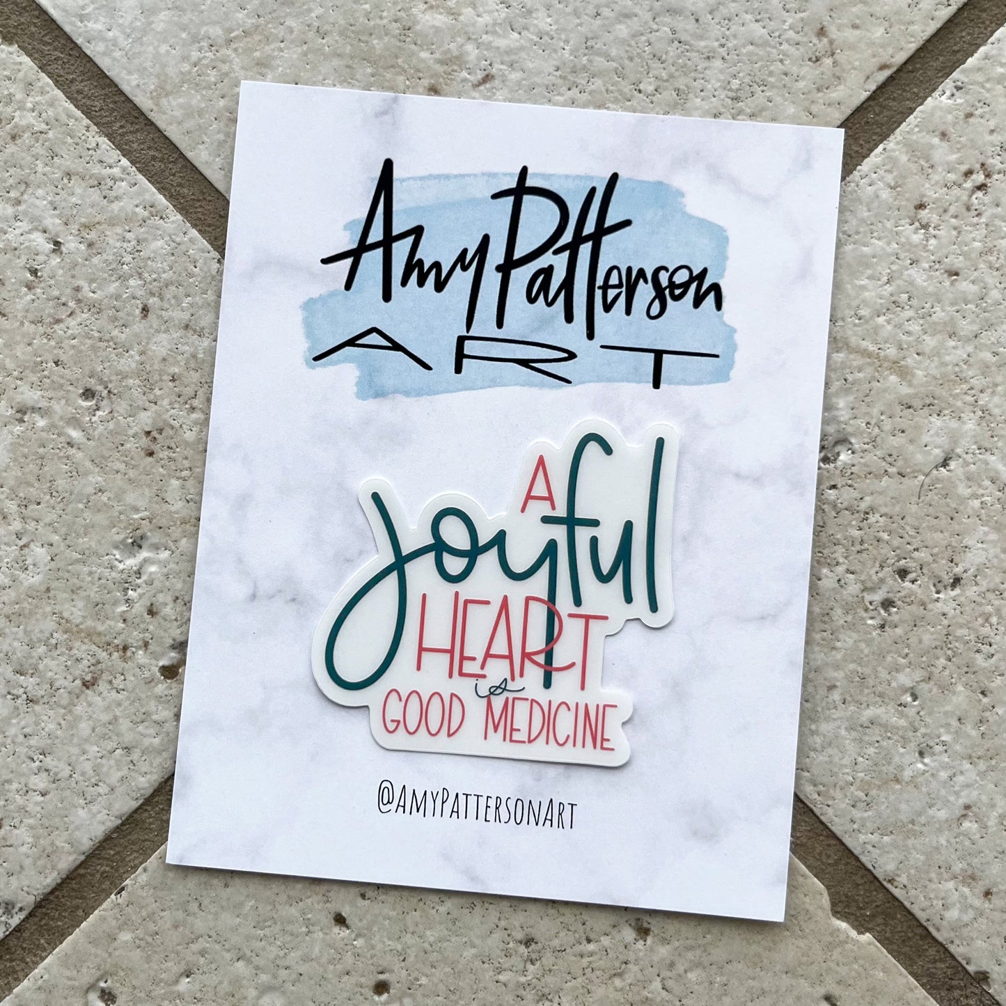 Joyful Heart Clear Sticker