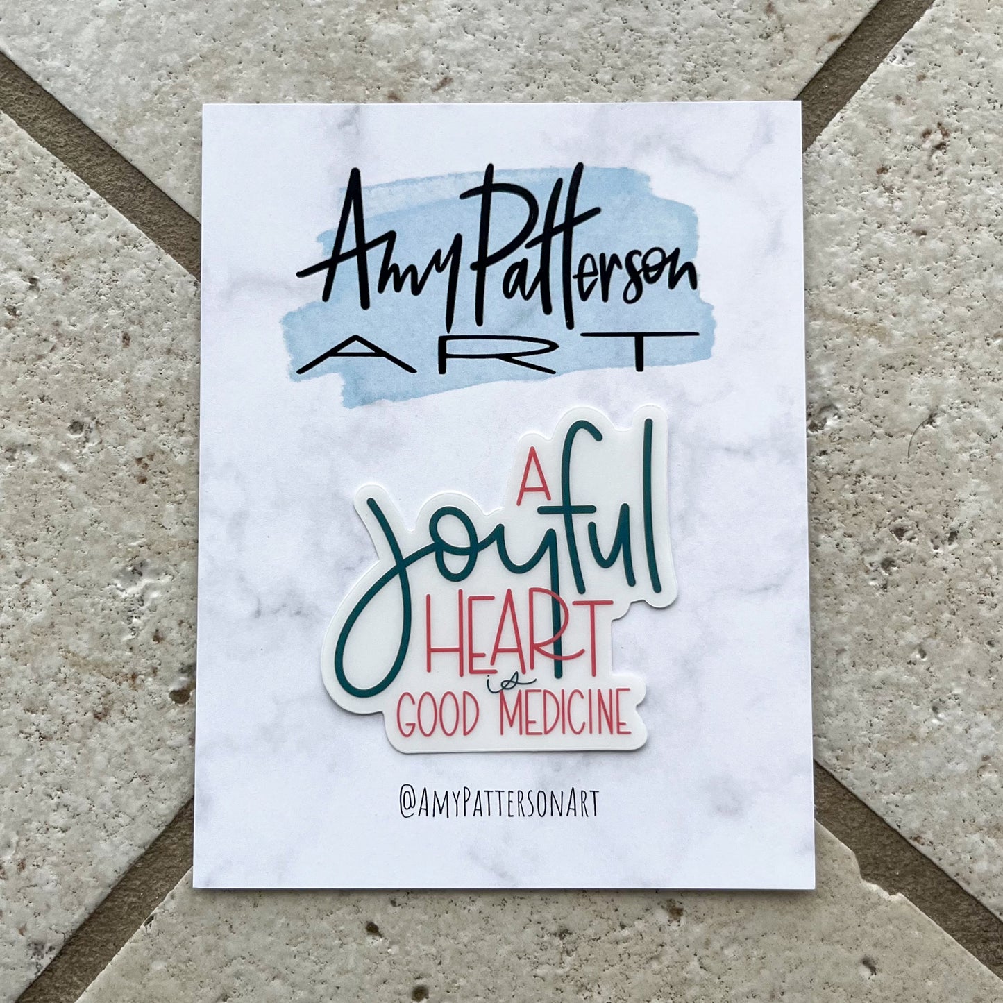 Joyful Heart Clear Sticker