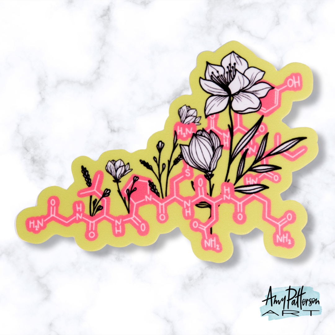 Floral Oxytocin Sticker
