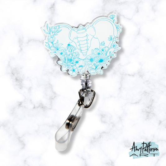 Floral Pelvis Badge Reel