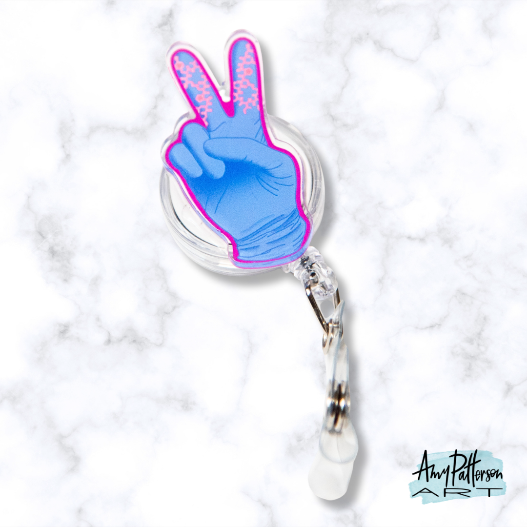 Pit Fingers Badge Reel