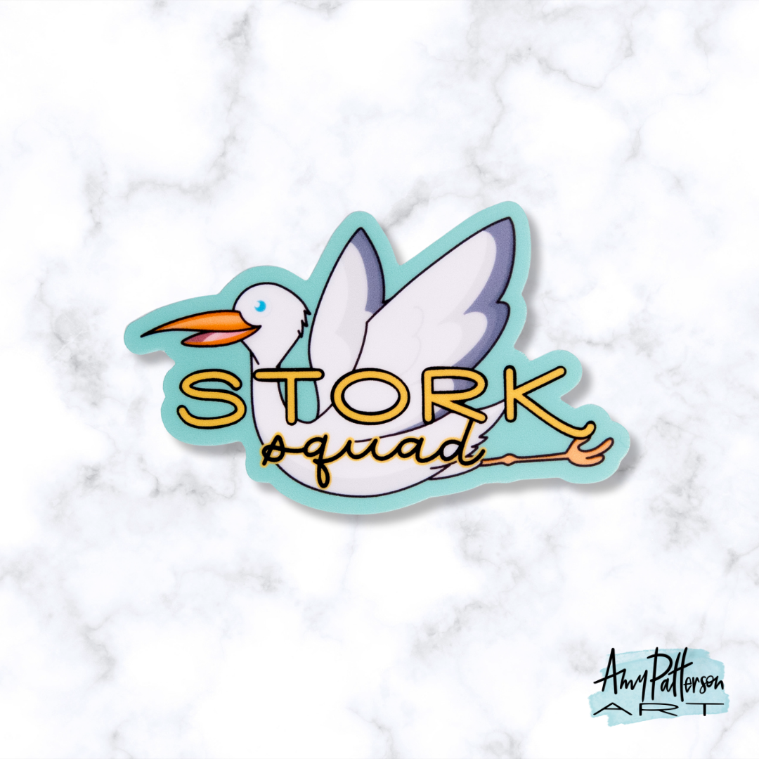 Stork Squad Sticker