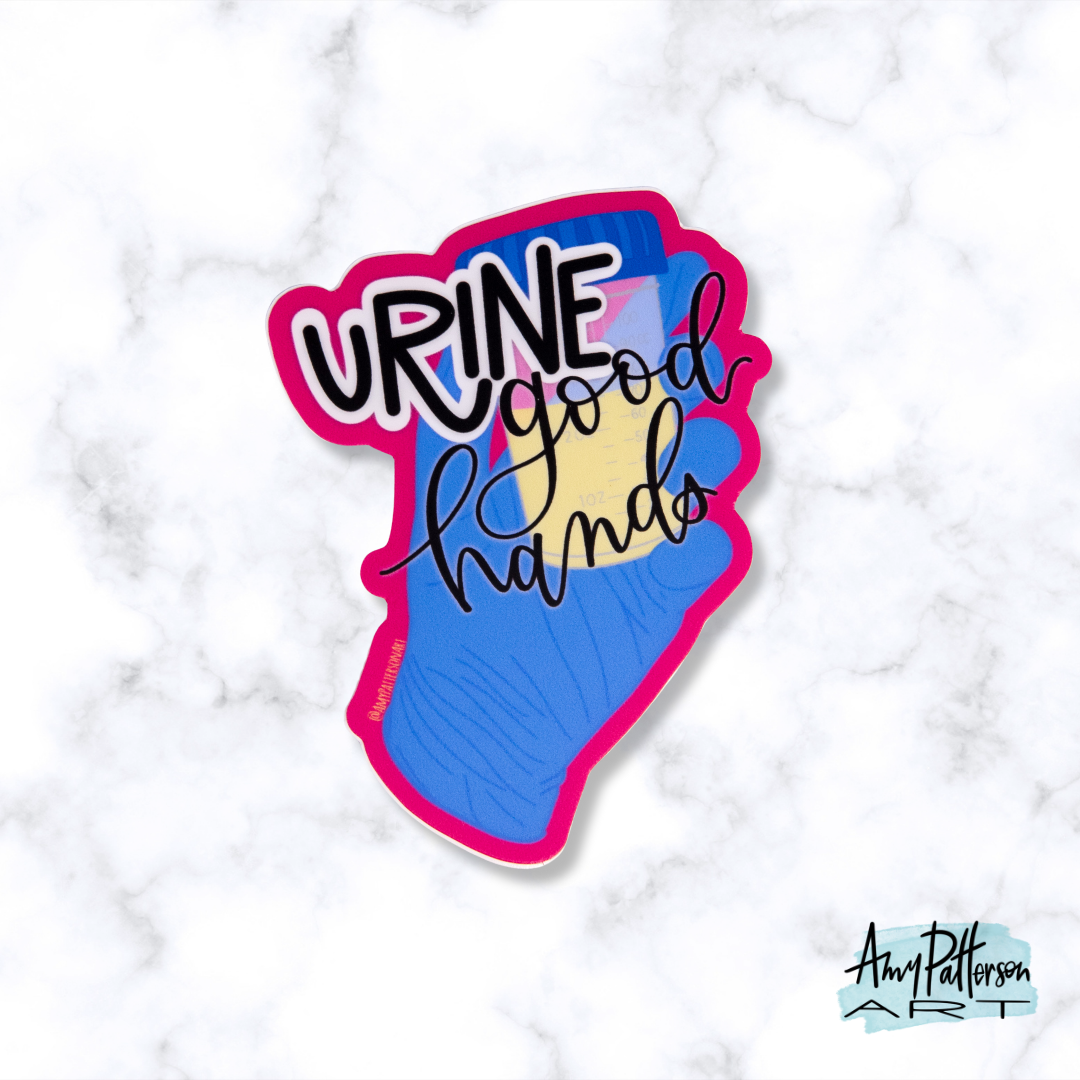 Urine Good Hands Sticker