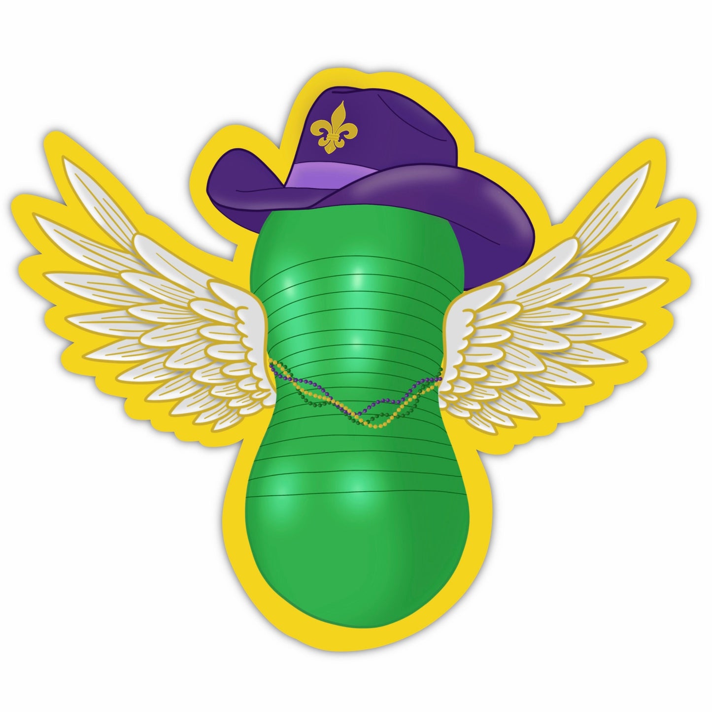 Flying Cowgirl Holiday Stickers