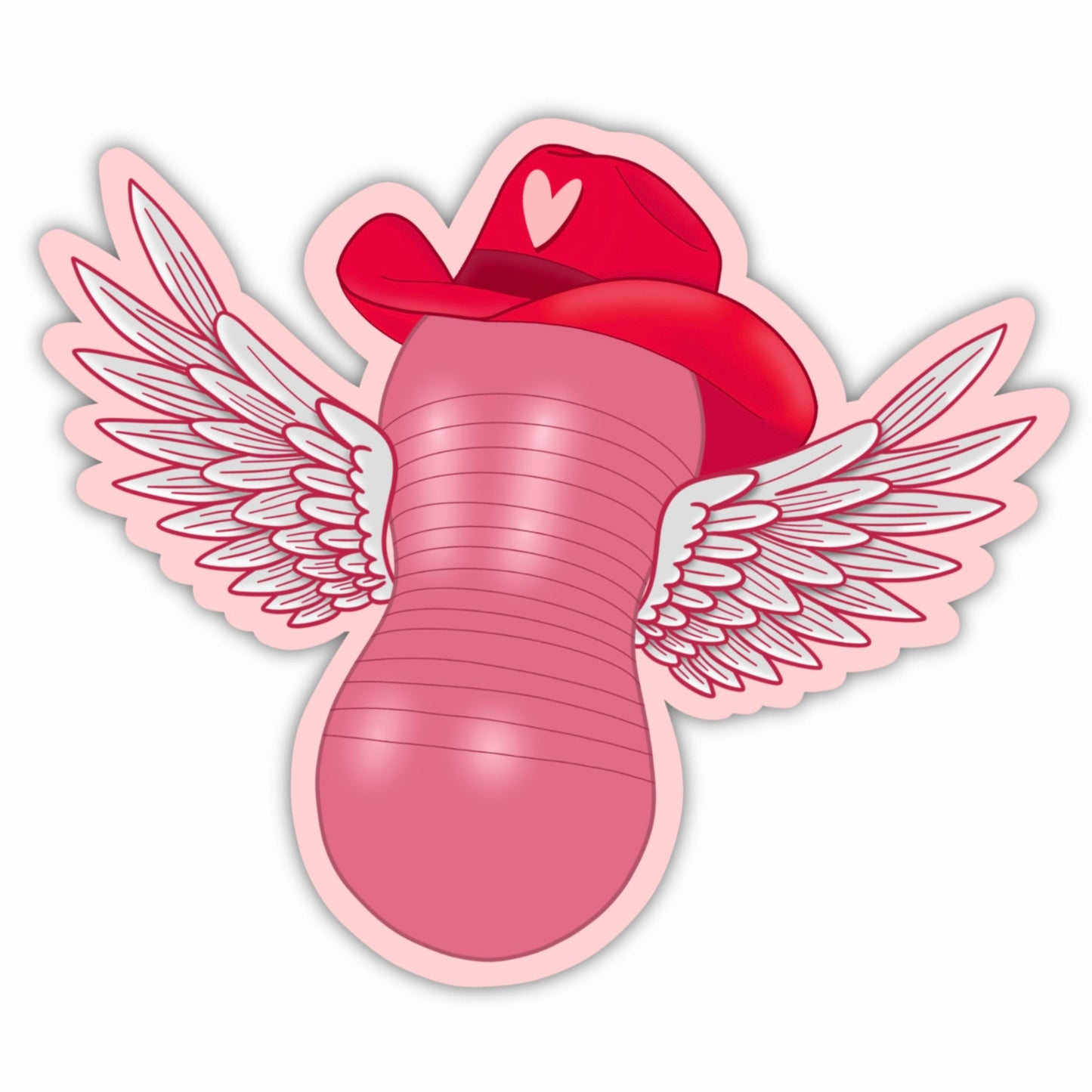 Flying Cowgirl Holiday Stickers