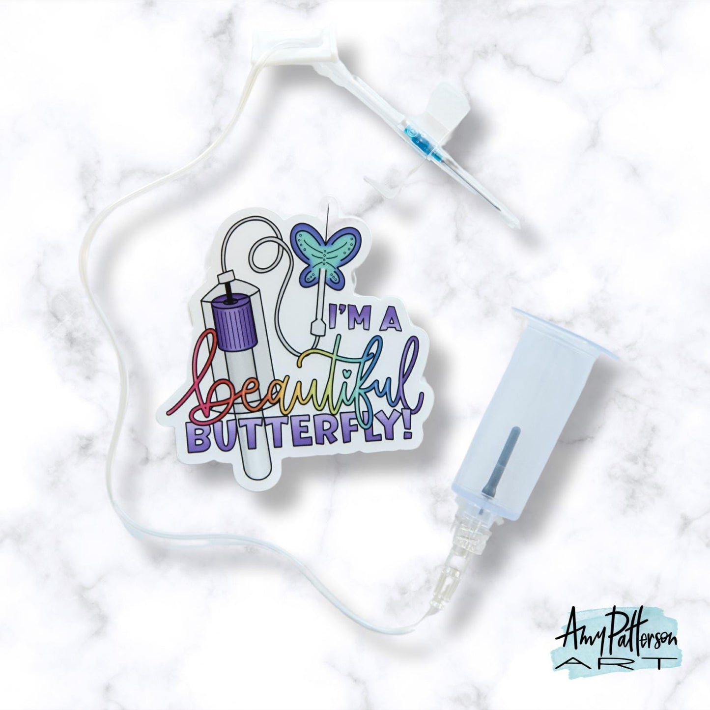 Beautiful Butterfly Clear Sticker