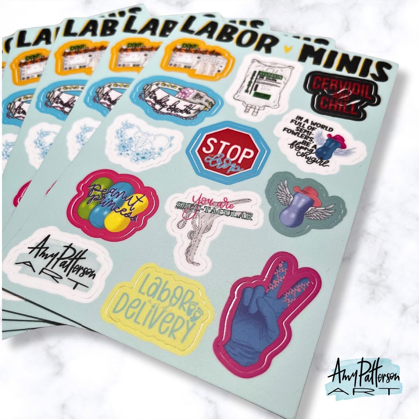 Labor Mini Stickers