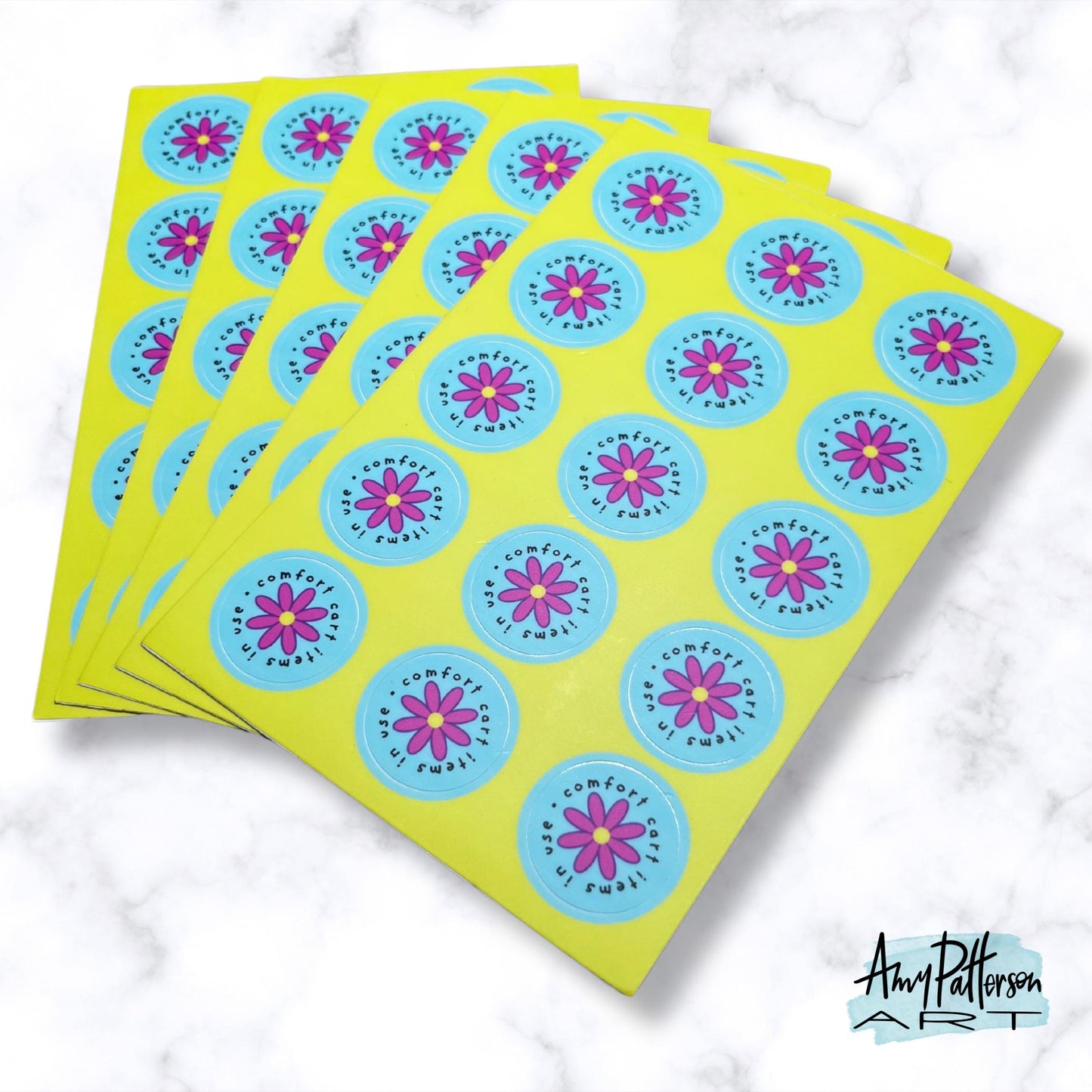 Comfort Cart Sticker Sheet