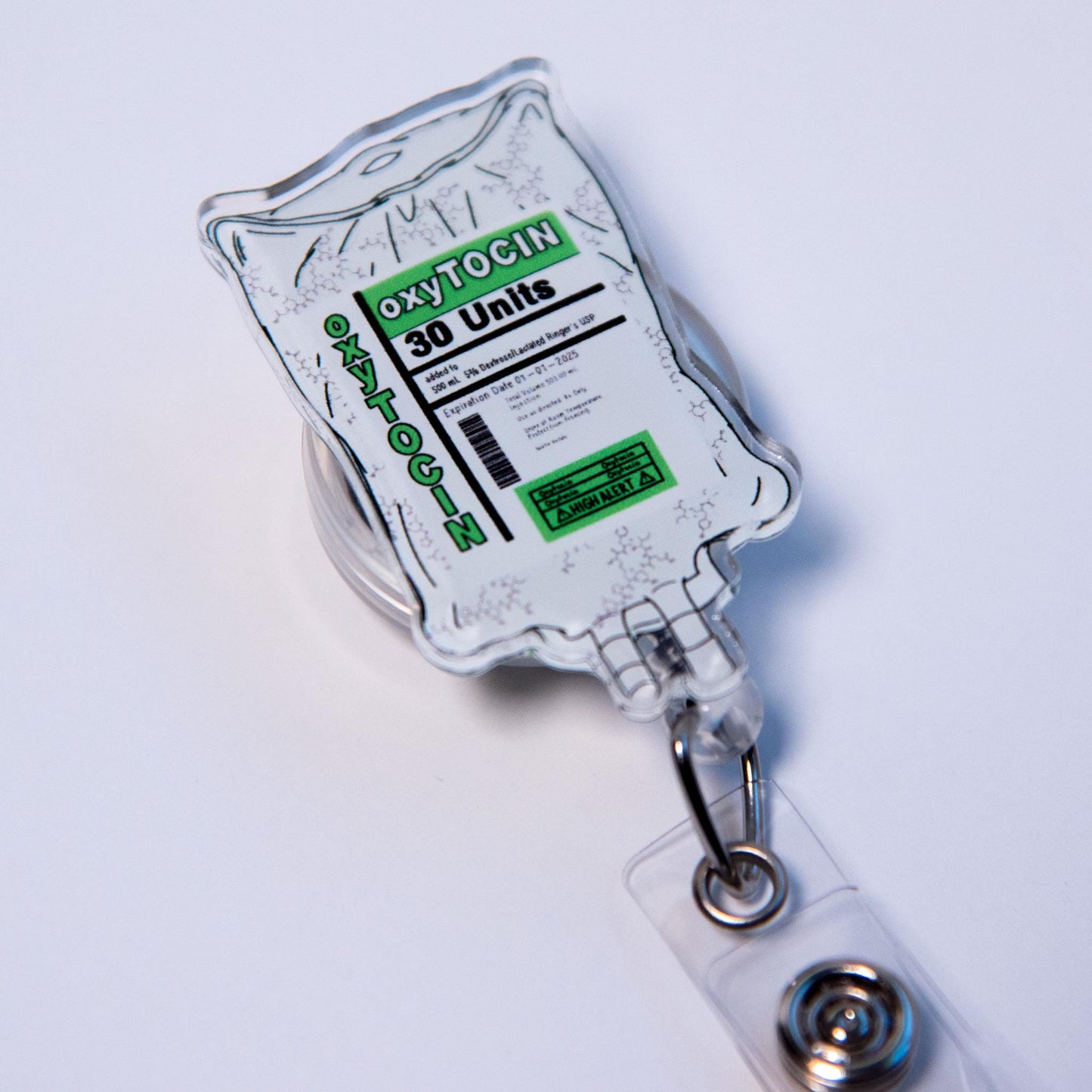 Oxytocin Bag Badge Reel