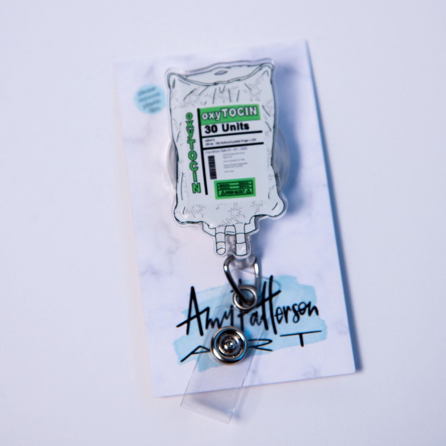 Oxytocin Bag Badge Reel