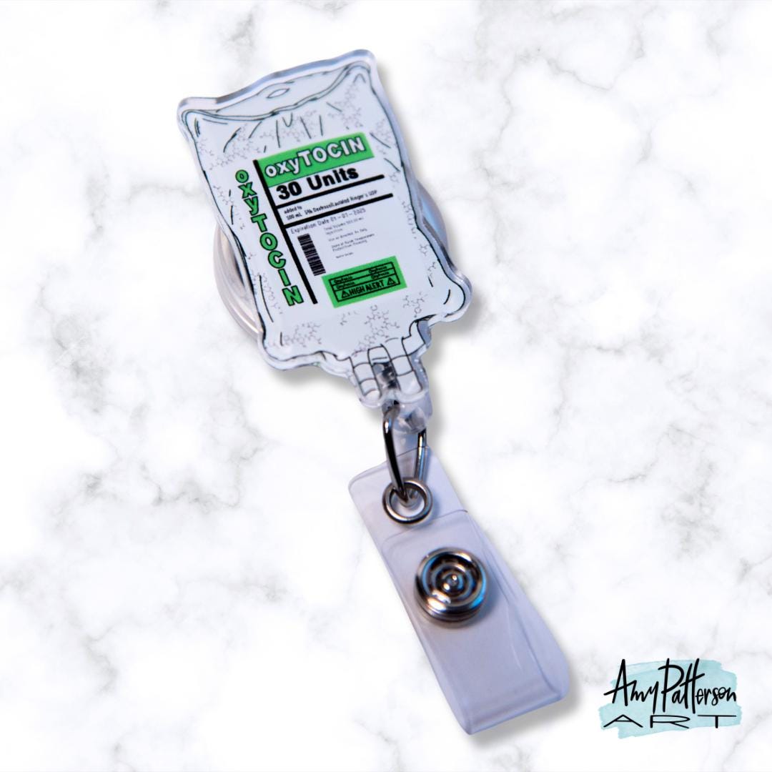 Oxytocin Bag Badge Reel