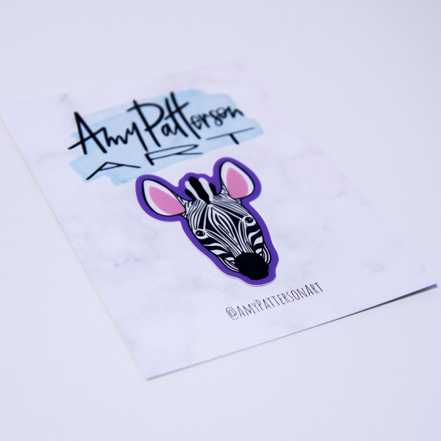 Zoey the Zebra Sticker