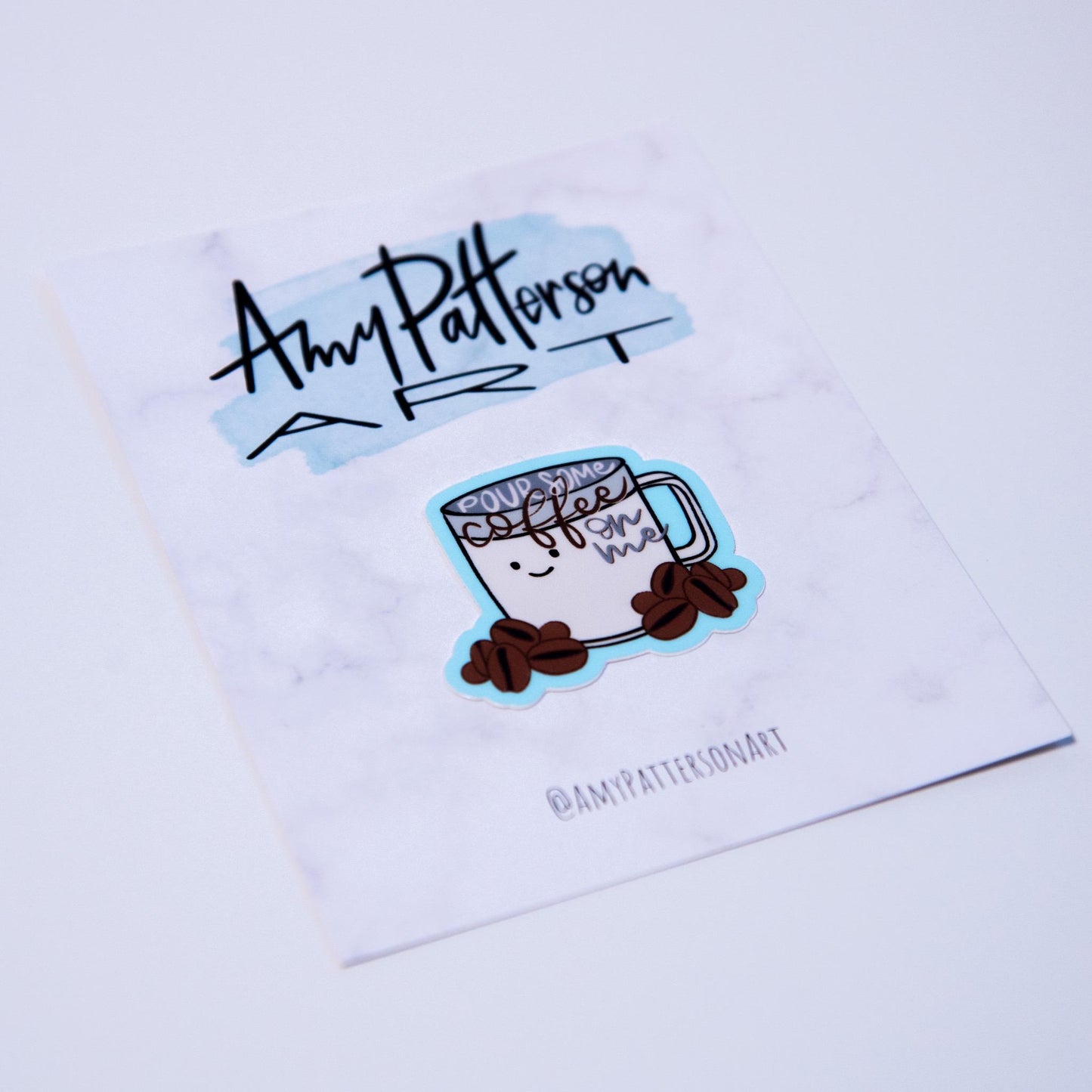 Coffee Mug - "Pour Some Coffee on Me" Sticker