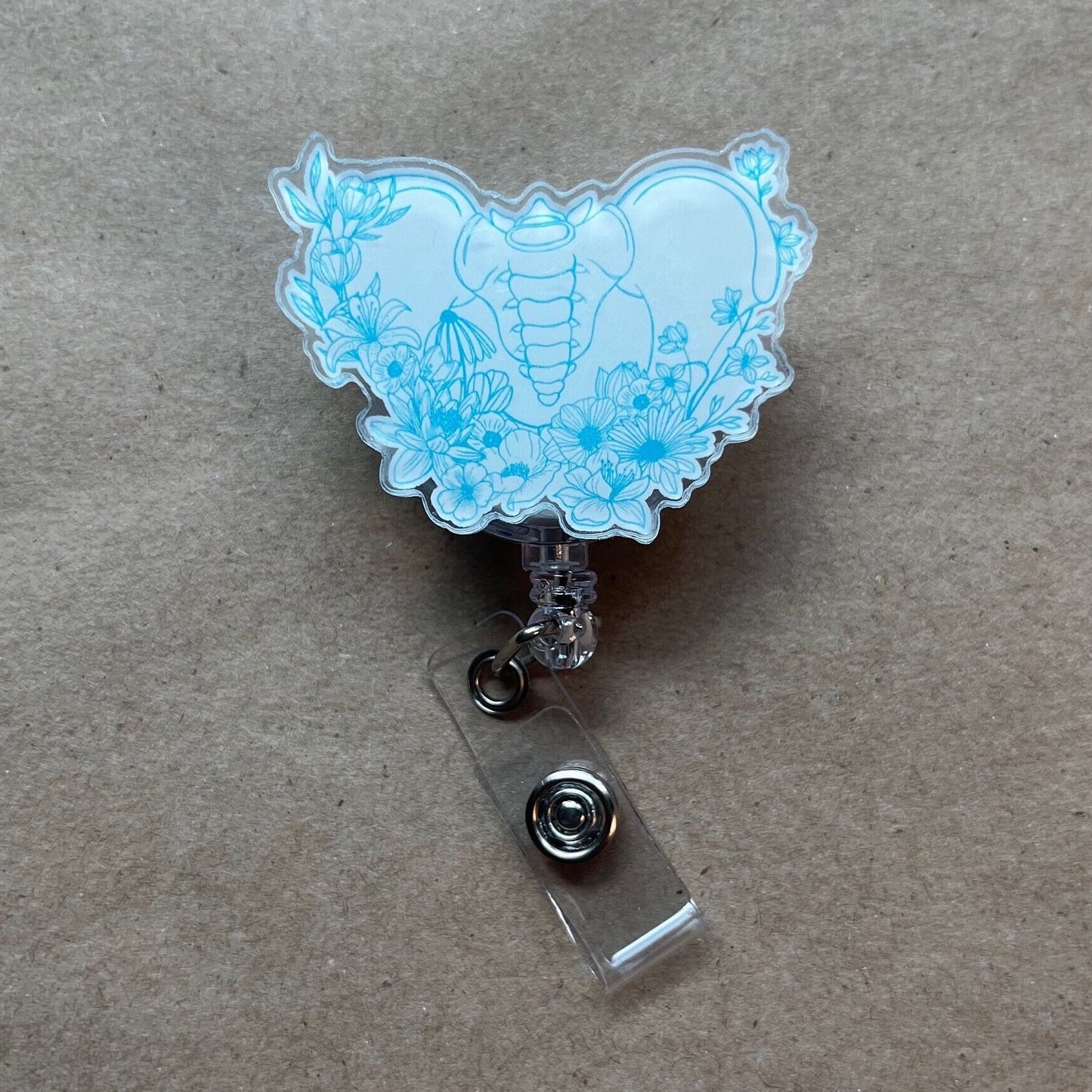 Floral Pelvis Badge Reel