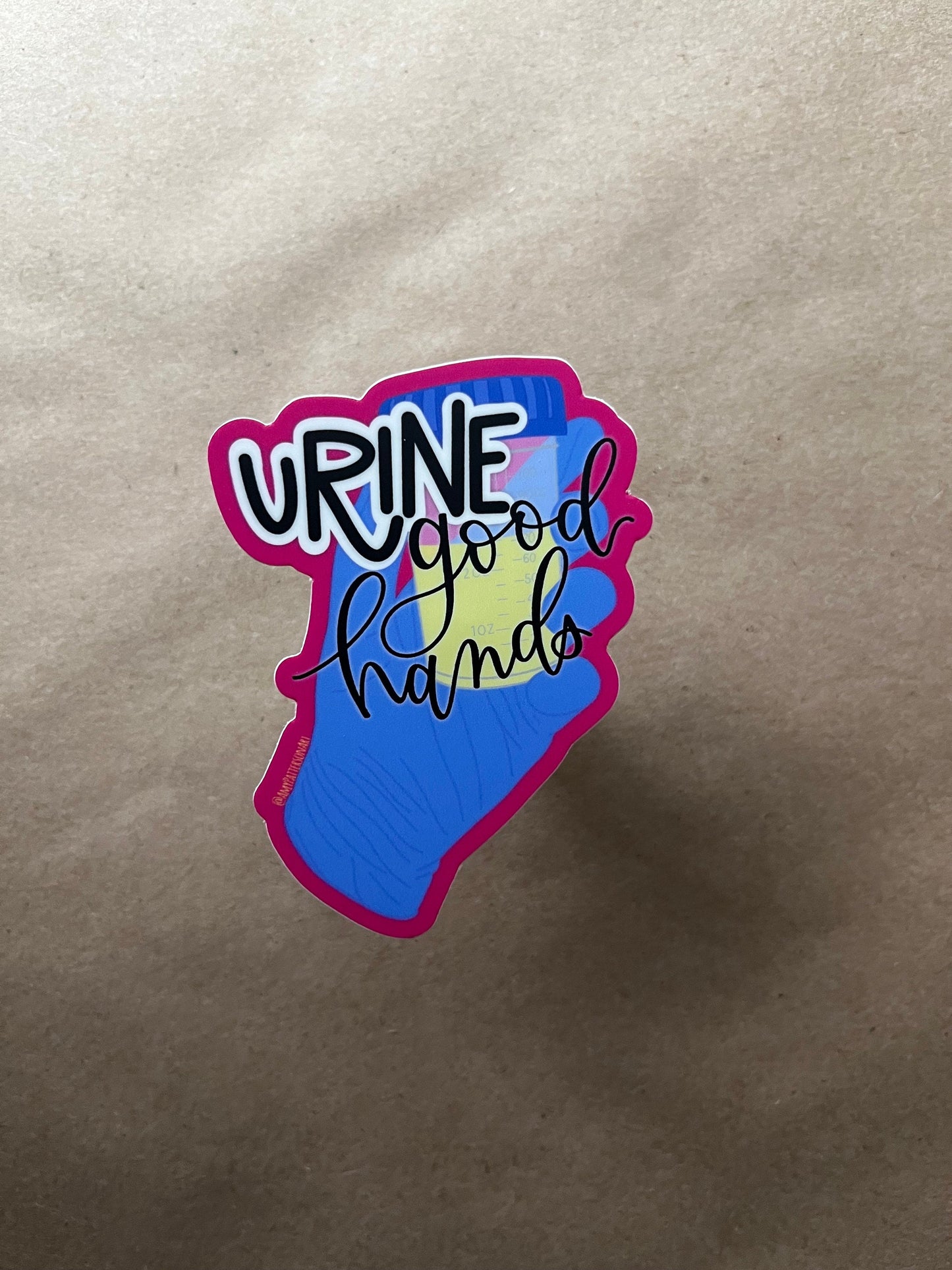 Urine Good Hands Sticker