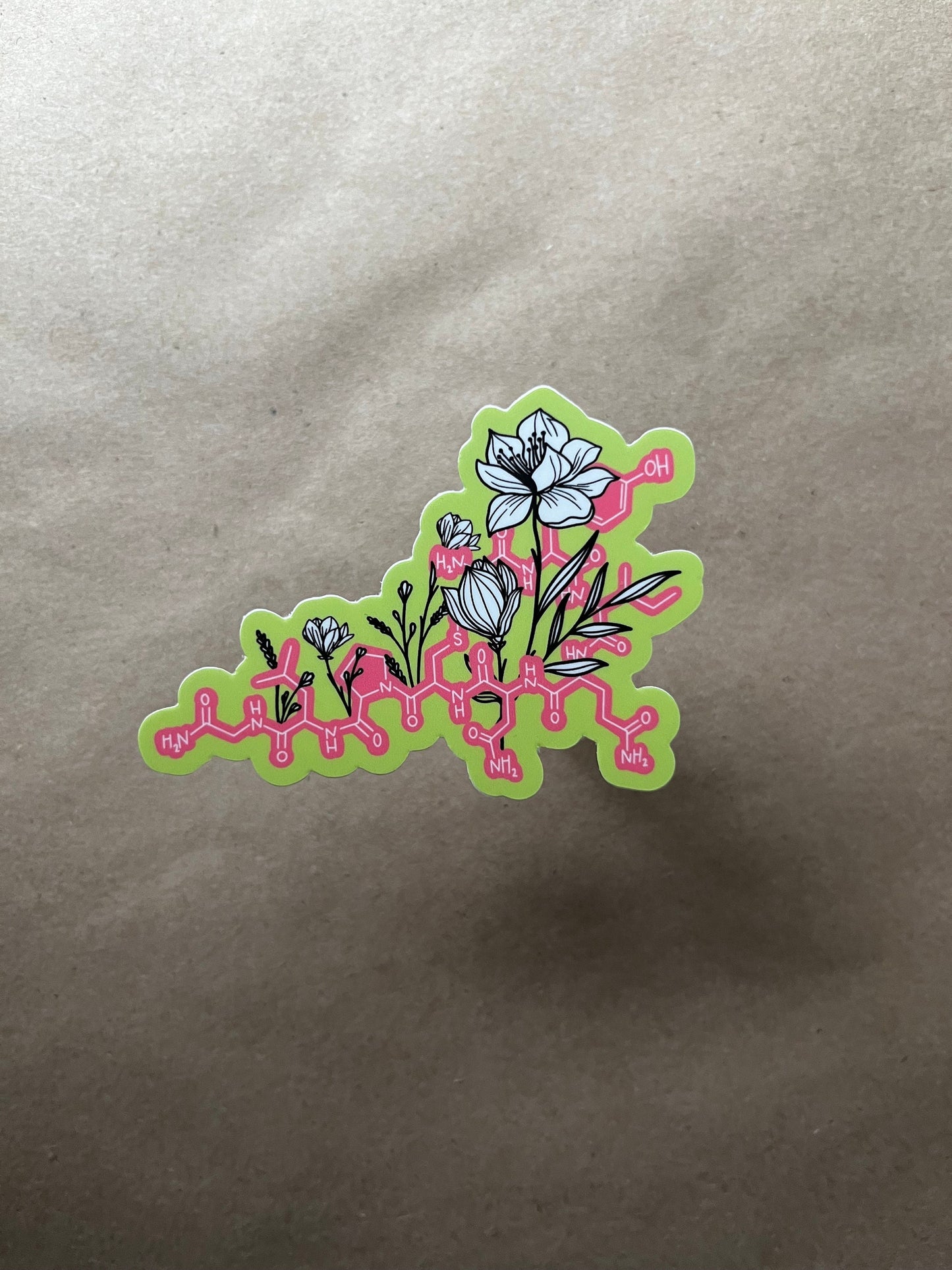 Floral Oxytocin Sticker