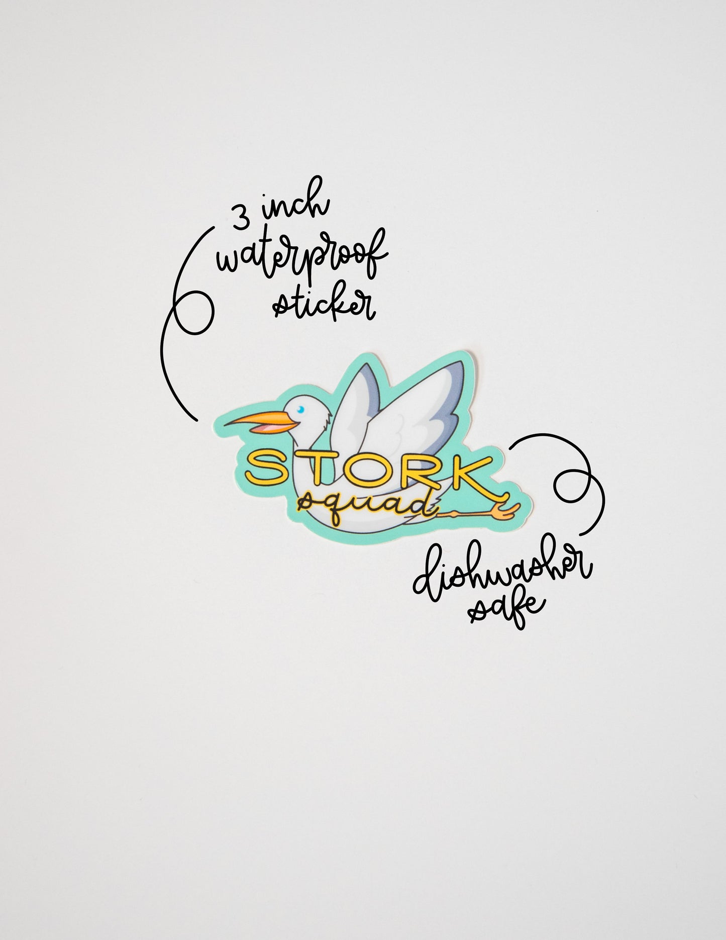 Stork Squad Sticker