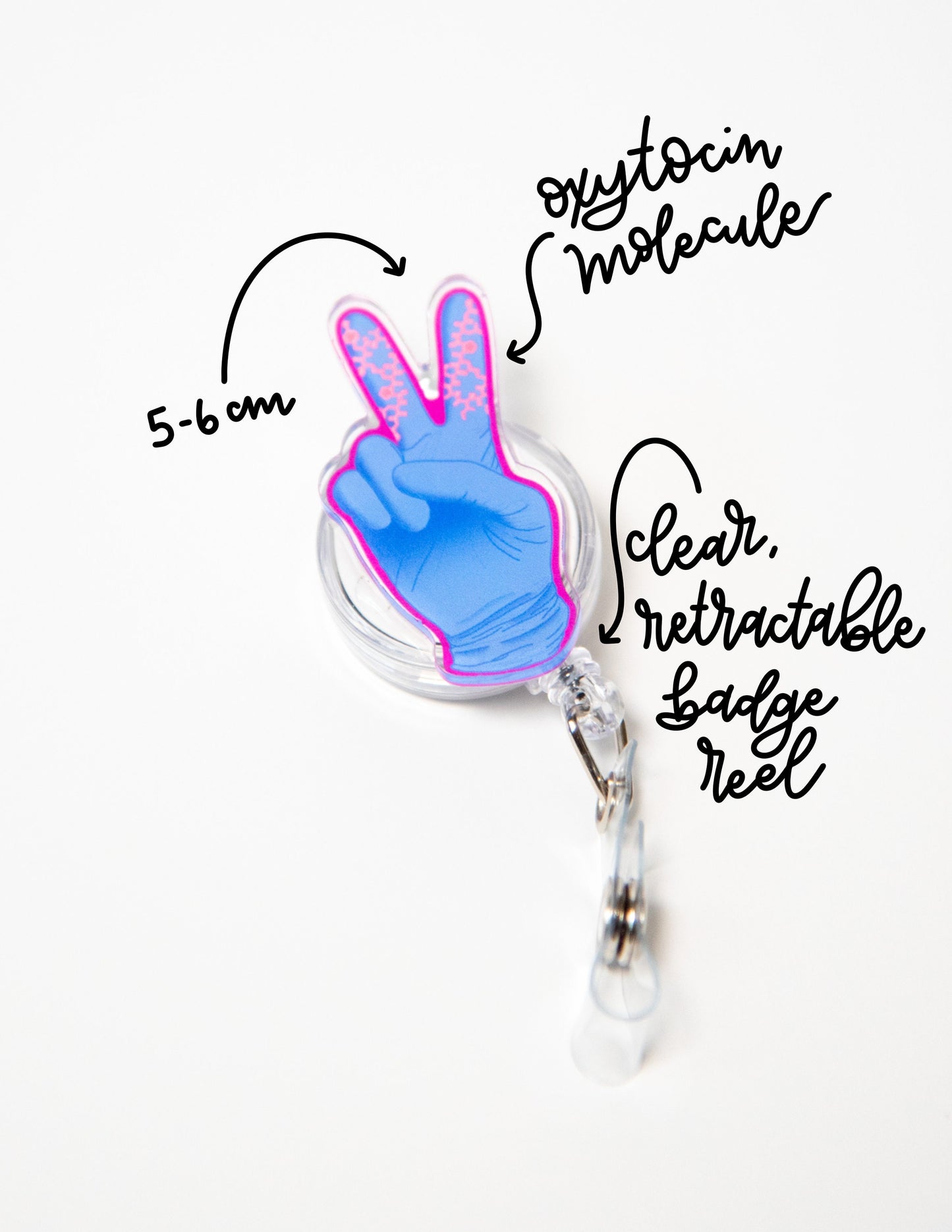 Pit Fingers Badge Reel