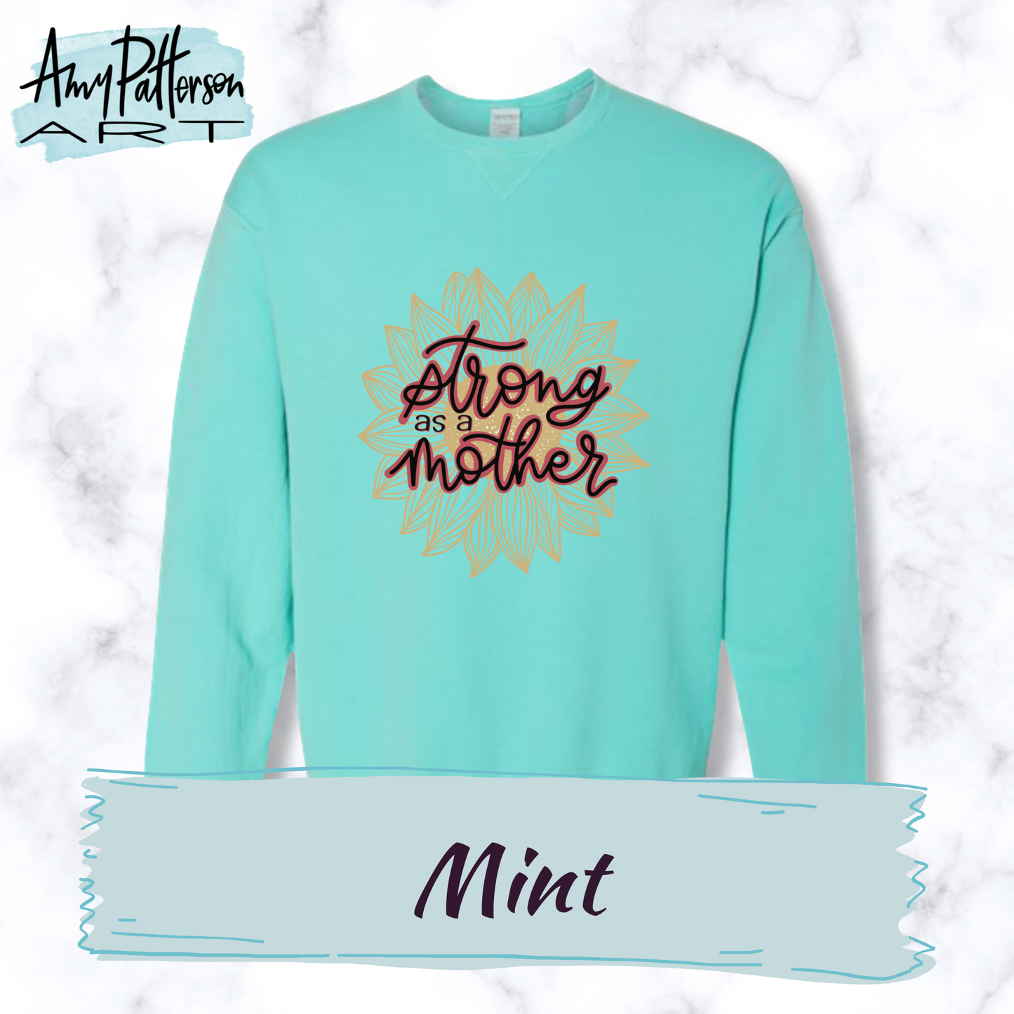 Strong as a Mother - Comfort Wash Tee or Sweatshirt - PRE-ORDER