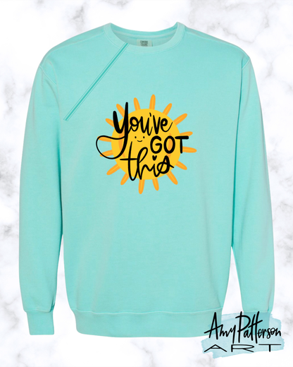 PREORDER | You've Got This! Zipper Port Access Crewneck Sweatshirt