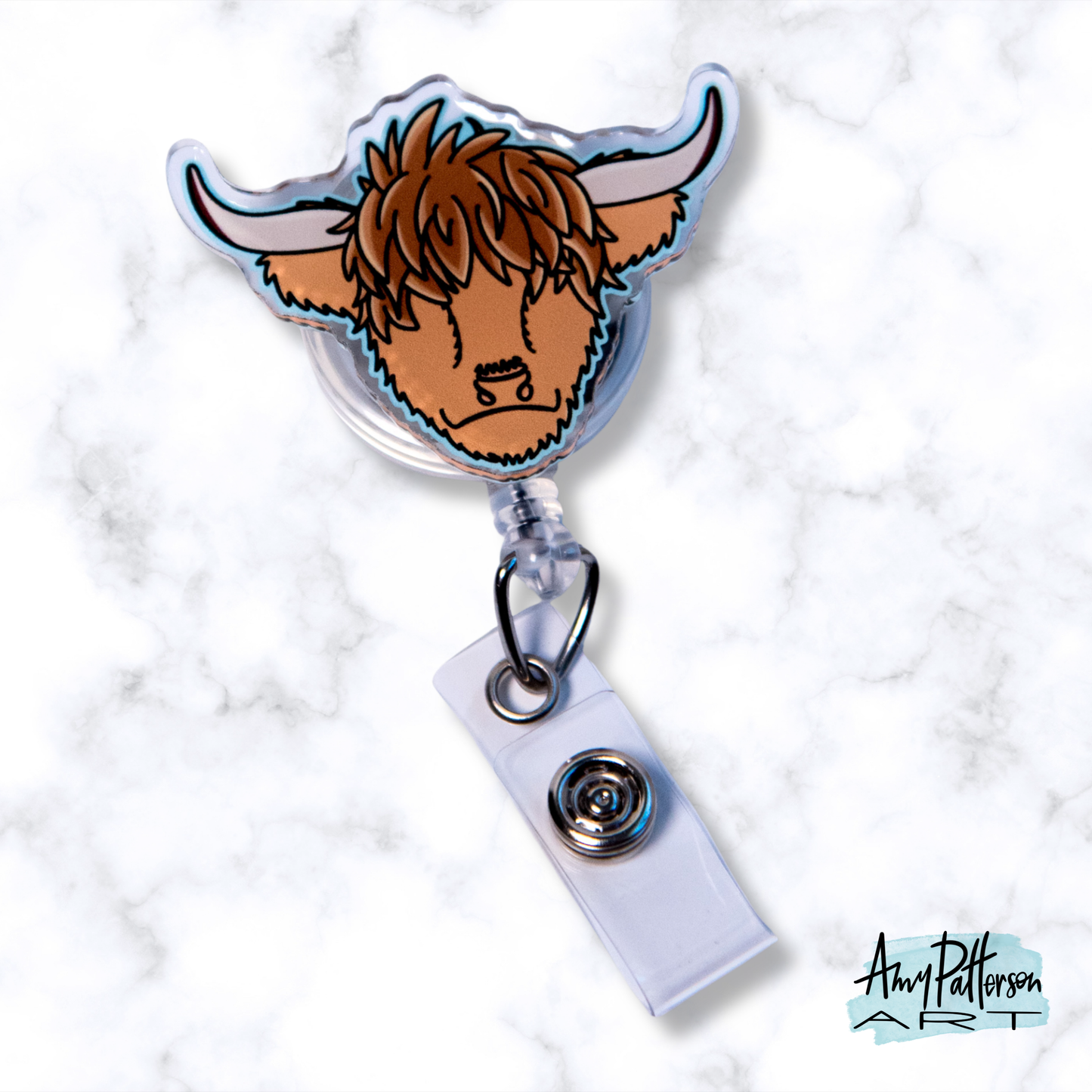 Harry the Highland Cow Badge Reel