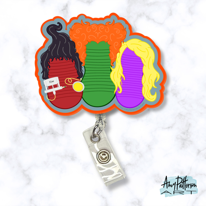I Smell Children! Hocus Pocus Peanut Balls Badge Reel