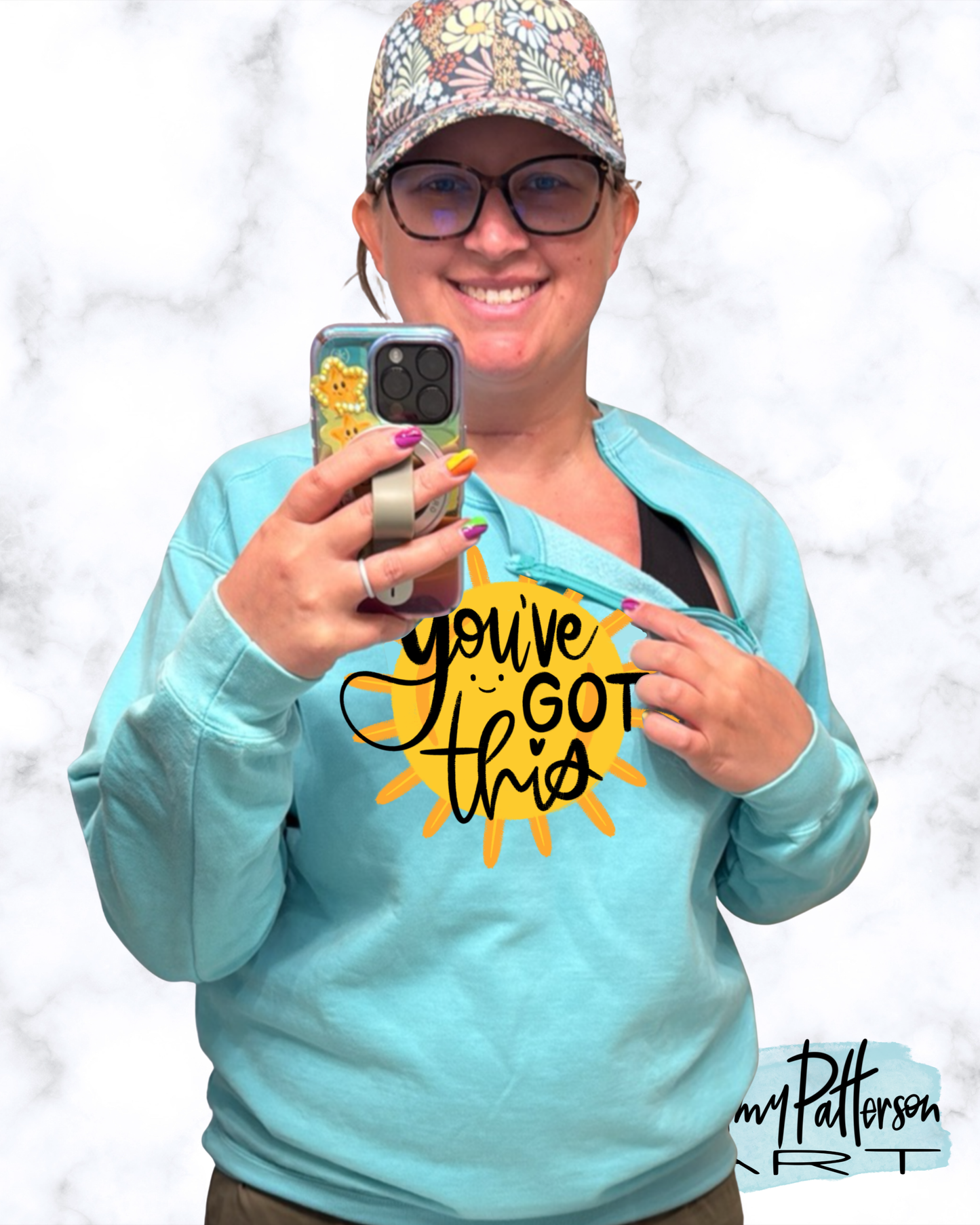 PREORDER | You've Got This! Zipper Port Access Crewneck Sweatshirt