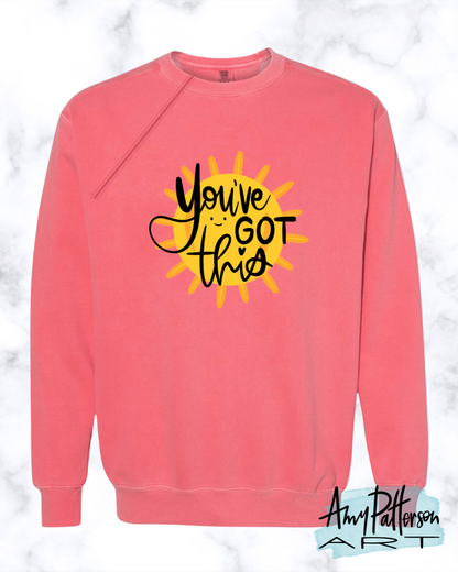 PREORDER | You've Got This! Zipper Port Access Crewneck Sweatshirt