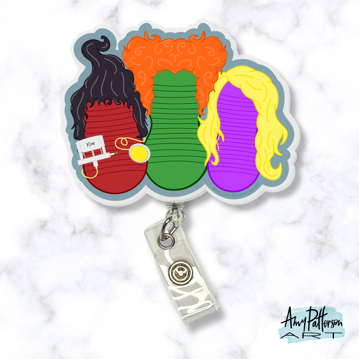 I Smell Children! Hocus Pocus Peanut Balls Badge Reel
