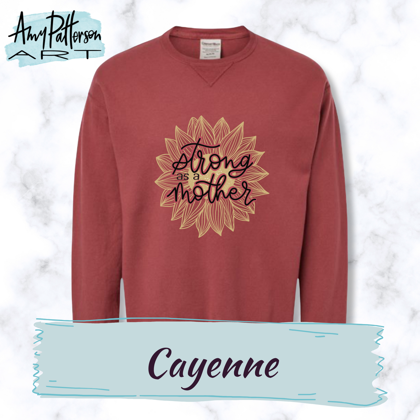 Strong as a Mother - Comfort Wash Tee or Sweatshirt - PRE-ORDER