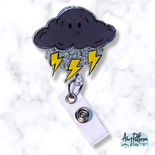 Little Black Cloud Badge Reel