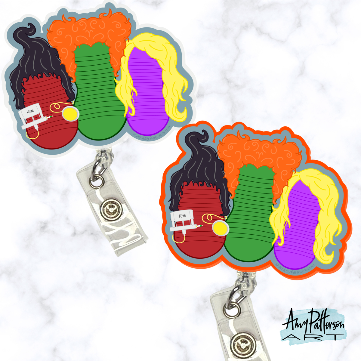 I Smell Children! Hocus Pocus Peanut Balls Badge Reel