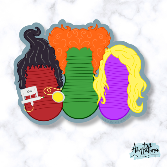 PREORDER - Hocus Pocus Peanut Ball Sticker