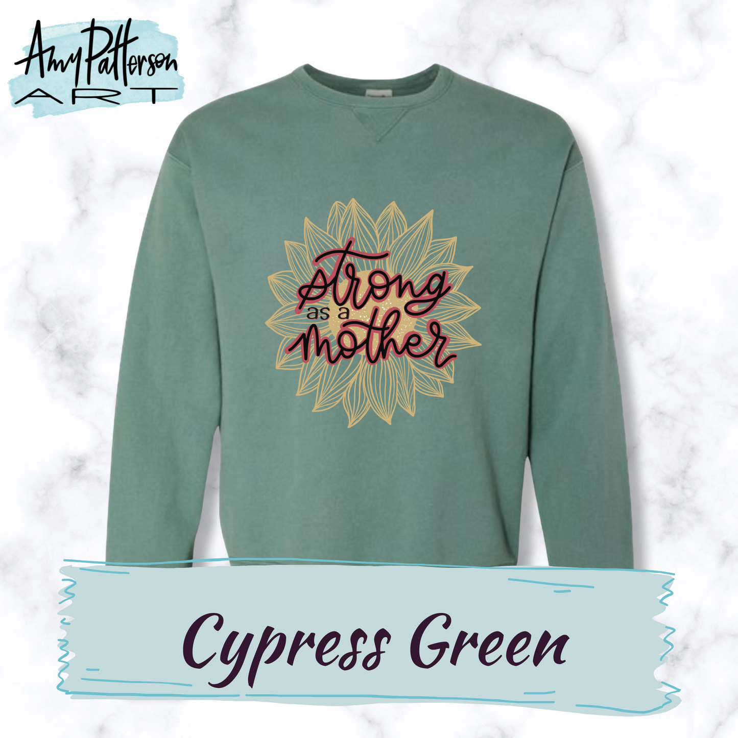 Strong as a Mother - Comfort Wash Tee or Sweatshirt - PRE-ORDER