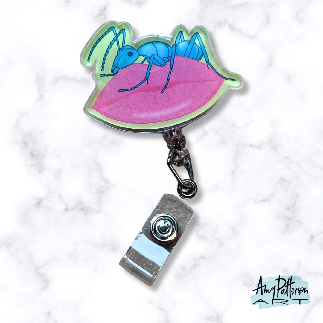 Ant Lip Badge Reel