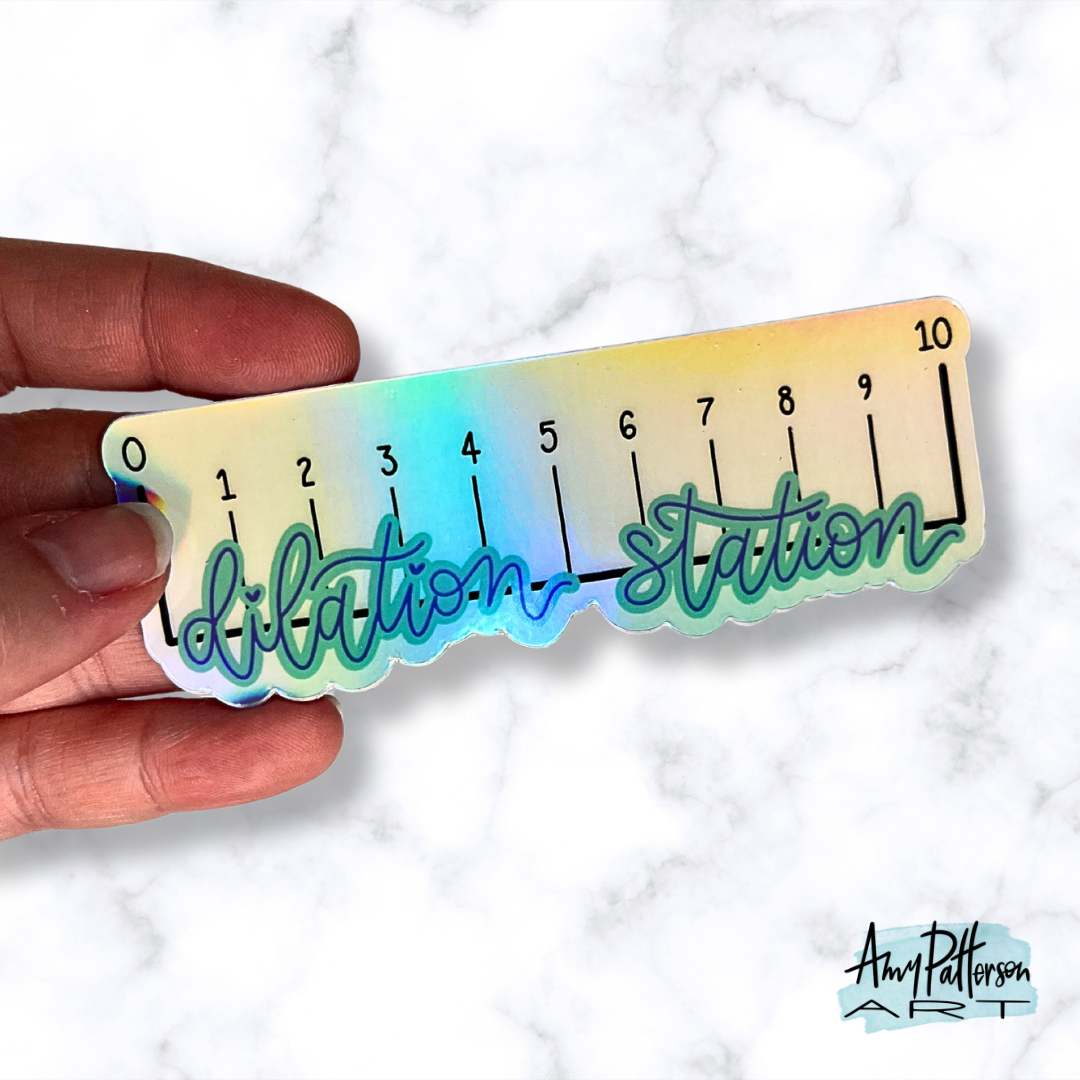 Dilation Station Holographic Sticker