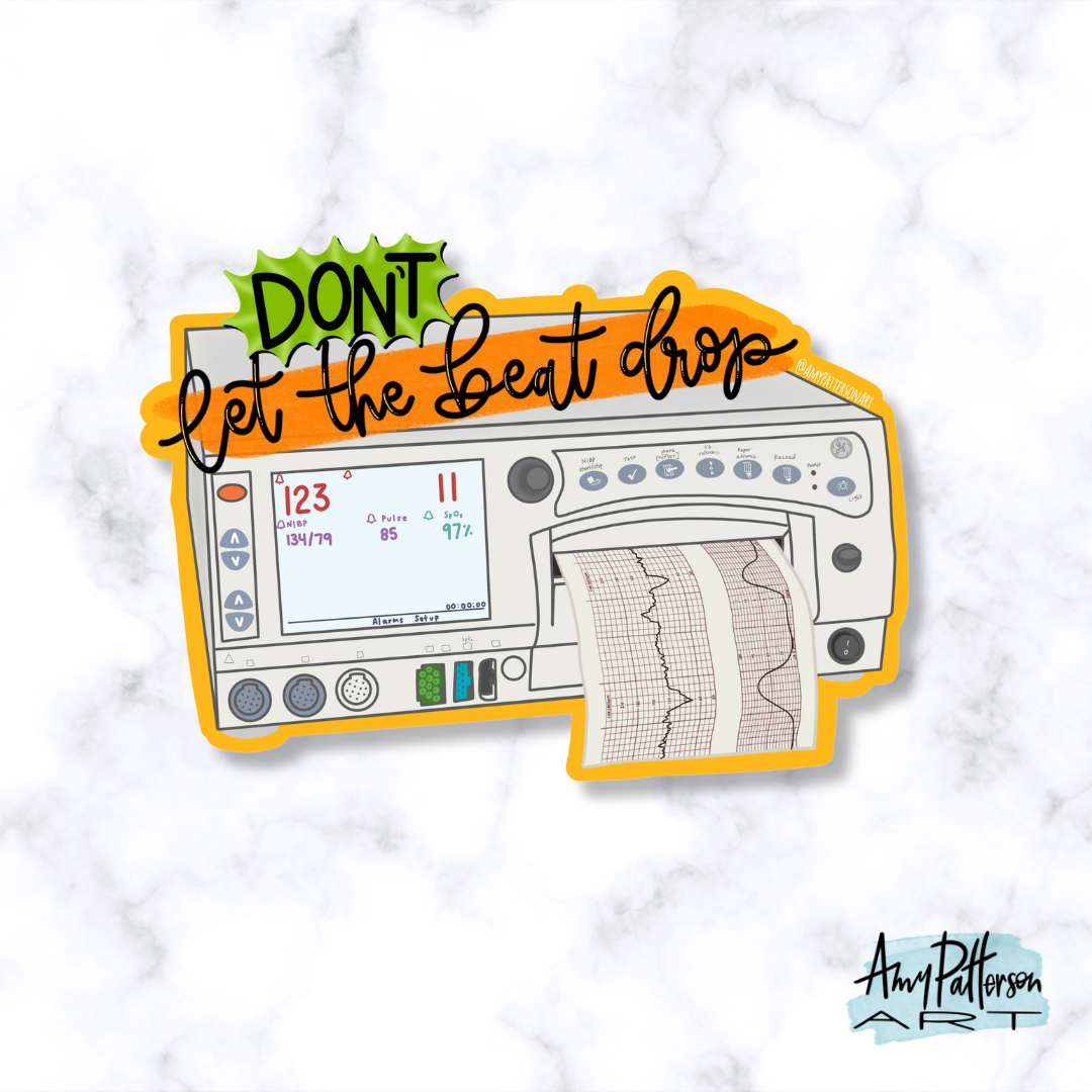 DON'T Let the Beat Drop Sticker