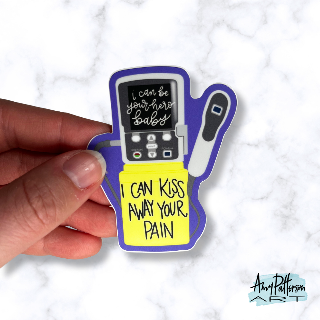 Epidural Pump Sticker