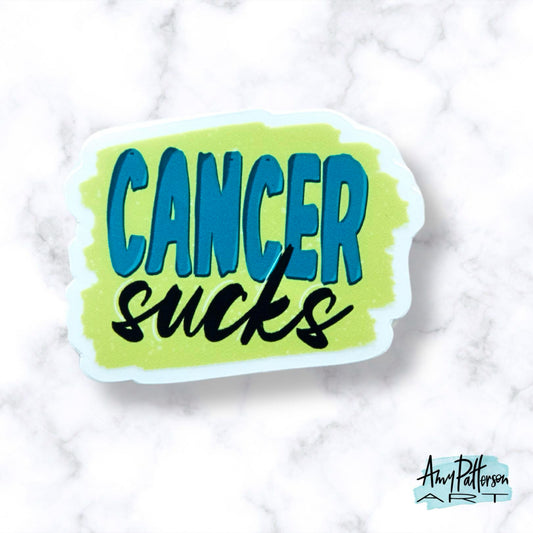 Cancer Sucks Clear Sticker