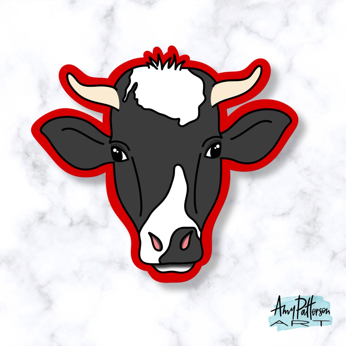 Clara the Cow Sticker