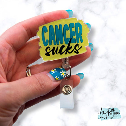 Cancer Sucks Badge Reel