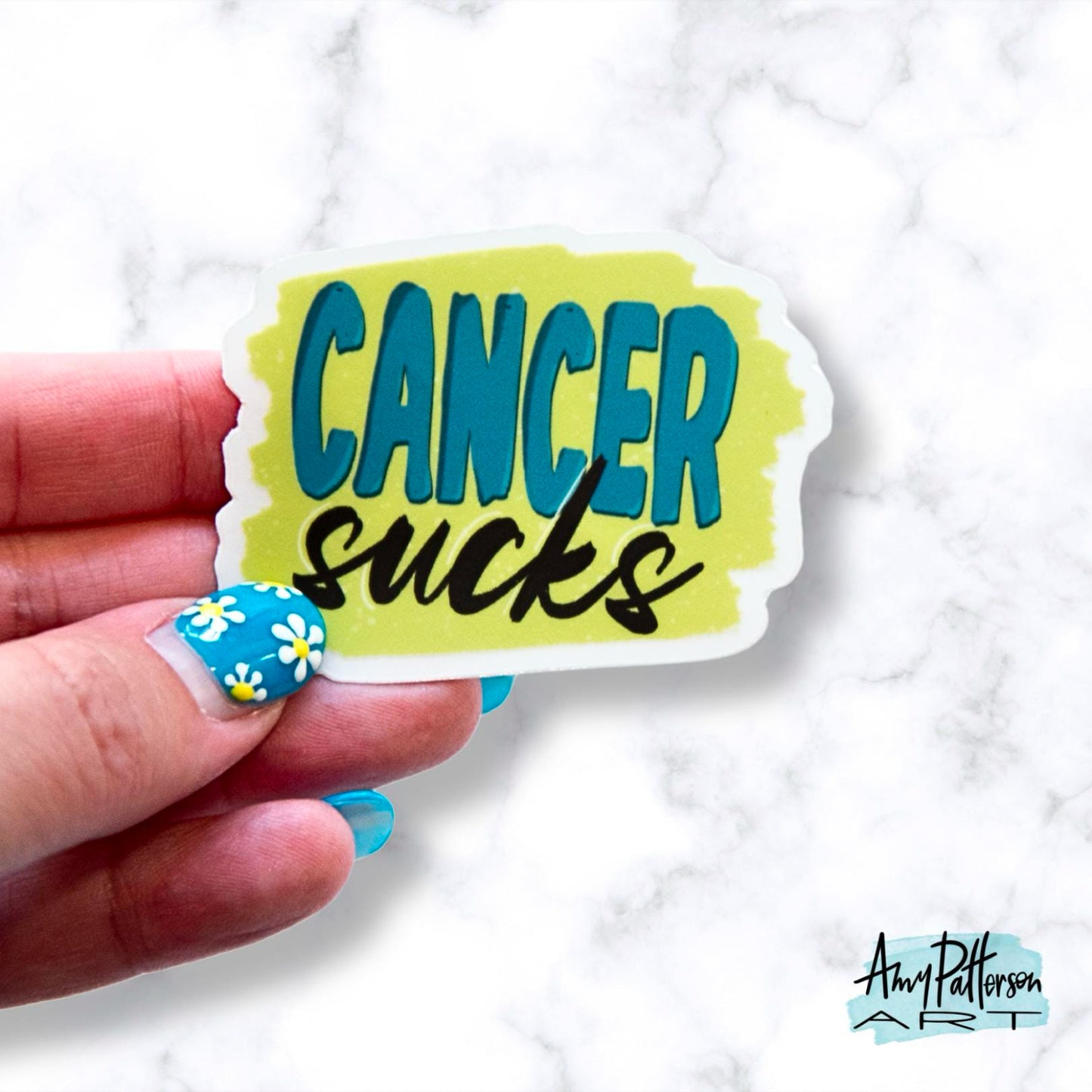 Cancer Sucks Clear Sticker