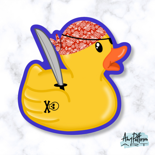 Pirate Duck Sticker