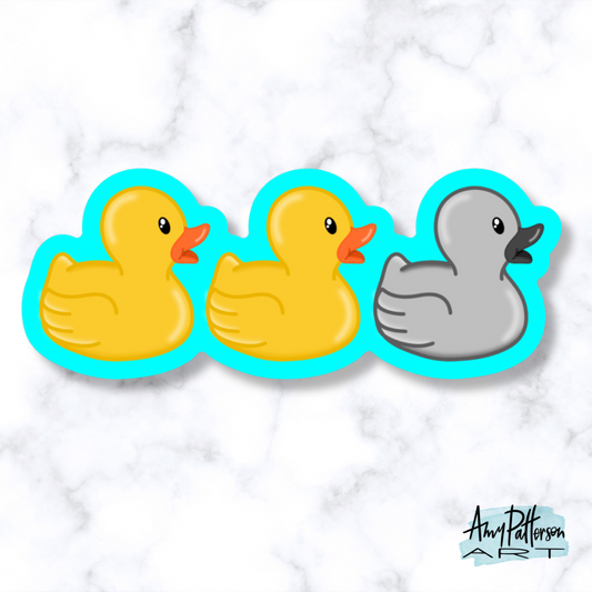 Duck Duck Grey Duck Sticker