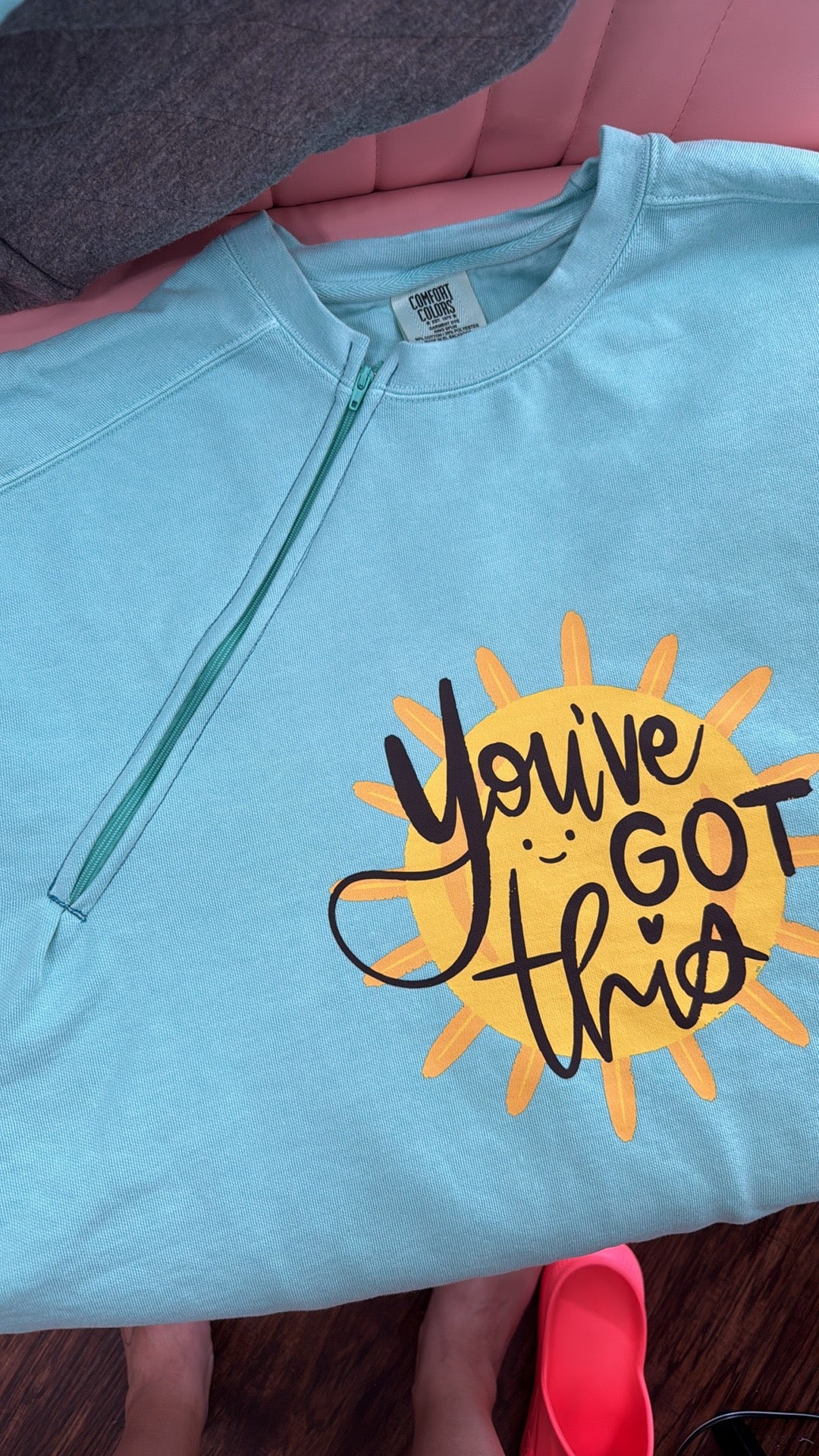 PREORDER | You've Got This! Zipper Port Access Crewneck Sweatshirt