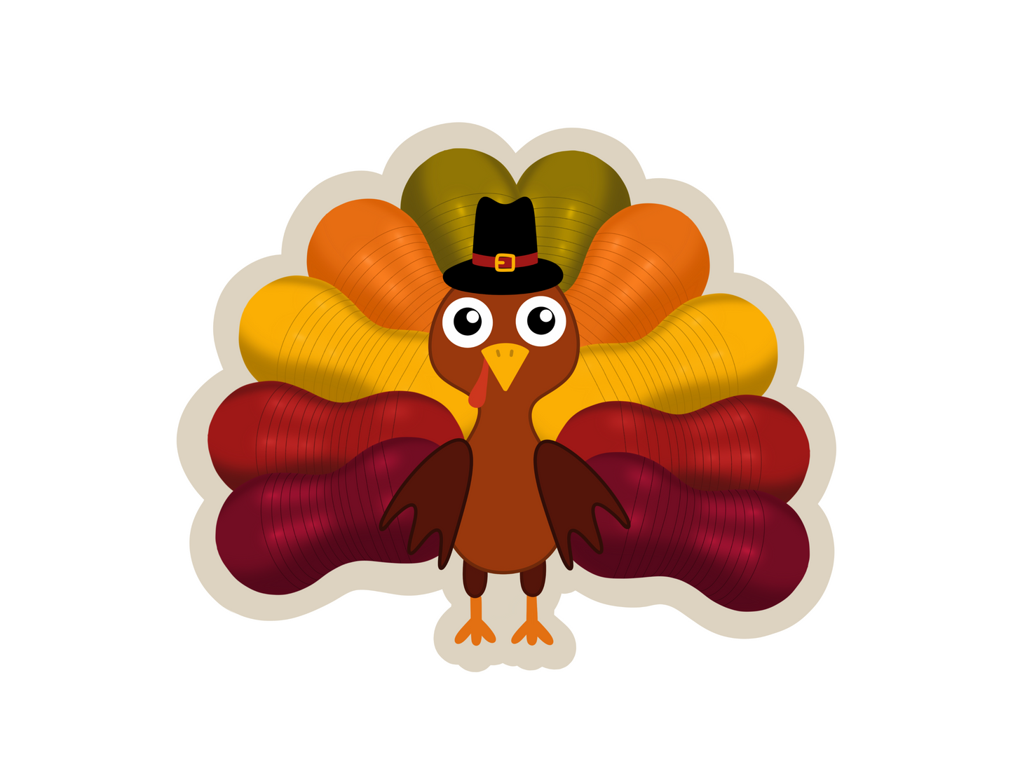 Peanut Ball Turkey Sticker