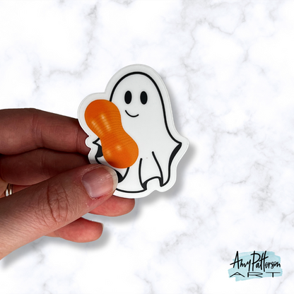 Labor Ghostie Clear Sticker