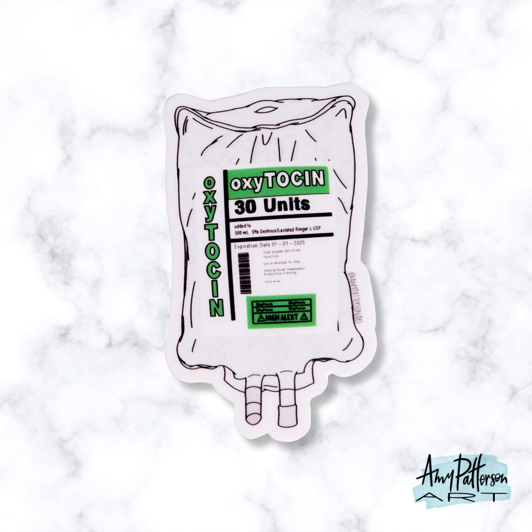 Oxytocin Bag Sticker