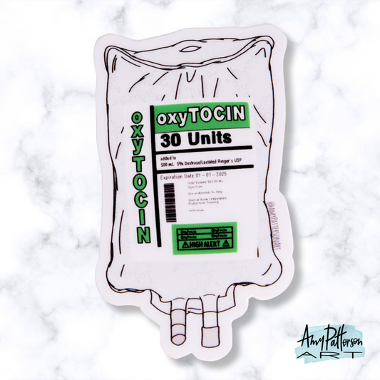 Oxytocin Bag Sticker