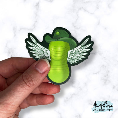 Flying Cowgirl Holiday Stickers